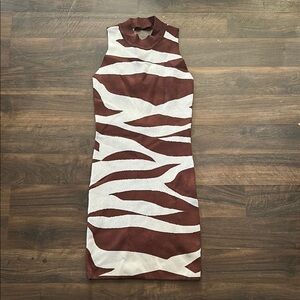 Pretty little thing get wild knit mini dress